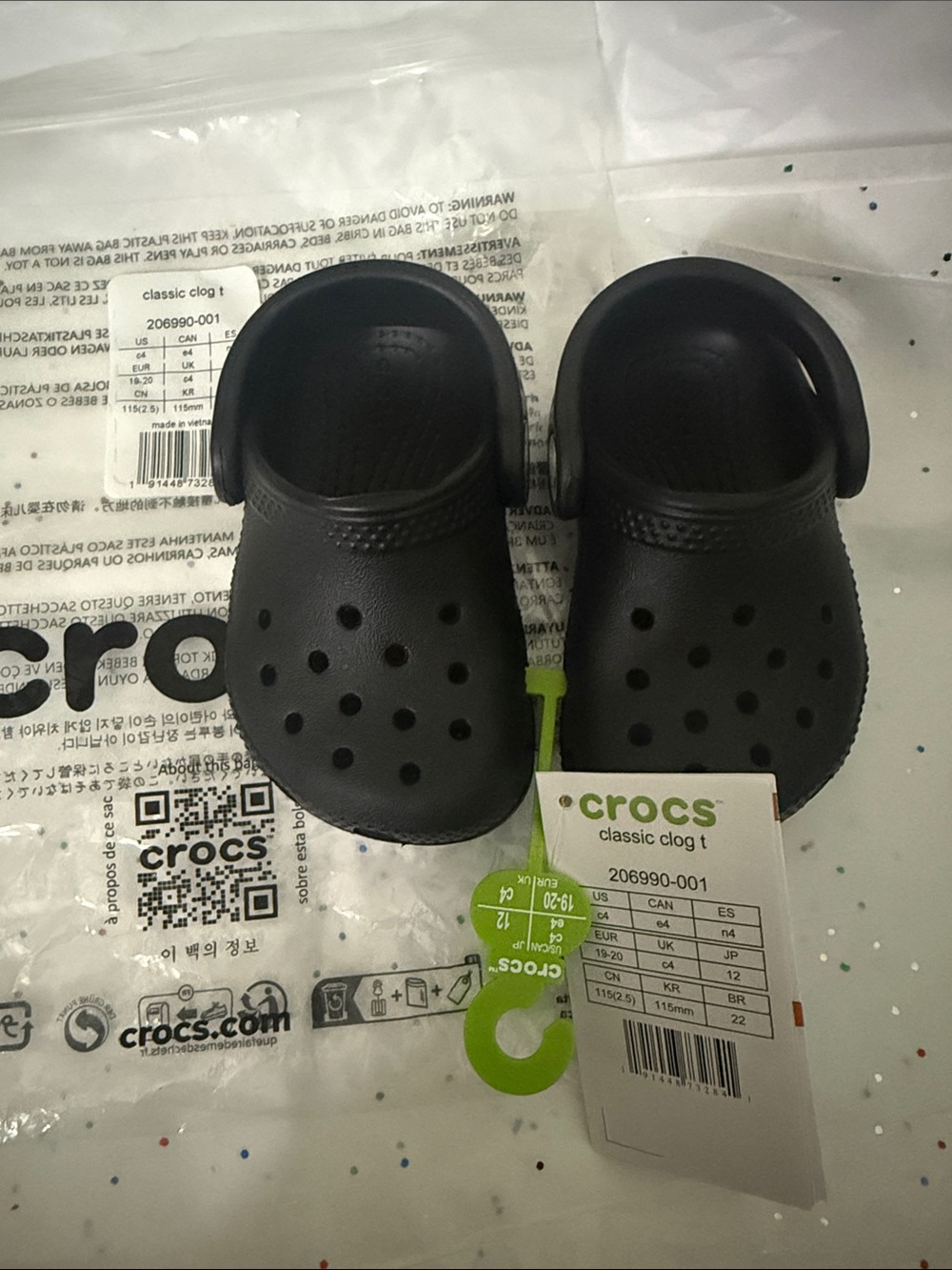 CROCS Kids Classic Clog T — Black